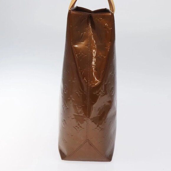 LOUIS VUITTON Monogram Vernis Reade MM Hand Bag Bronze - Picture 4 of 15